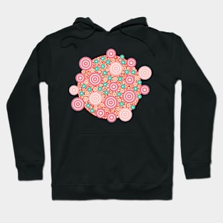 Aztec Warrior Pattern Burst v4 Circle Design Hoodie